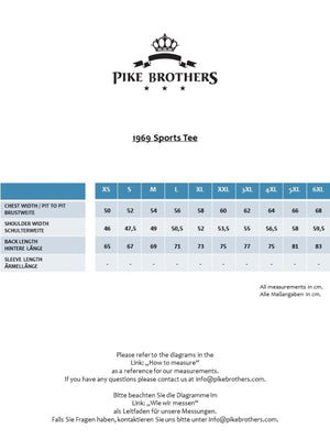 Pike Brothers 1969 Scuba Blue Sports T-Shirt