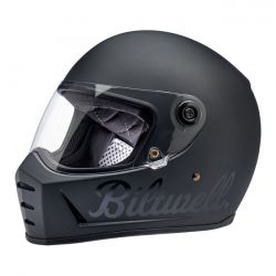 BILTWELL LANE SPLITTER HELMET PODIUM FLAT BLACK FACTORY - SMALL