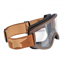BILTWELL MOTO 2.0 SCRIPT GOGGLES CHOCOLATE/BLACK