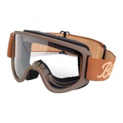 BILTWELL MOTO 2.0 SCRIPT GOGGLES CHOCOLATE/BLACK