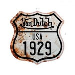 VON DUTCH 1929 METAL SIGN WHITE