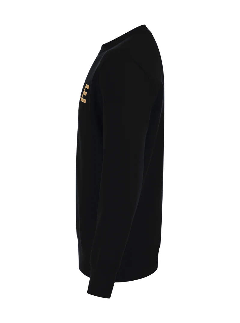 Crule Relaxed Sweatshirt - Black/Gold