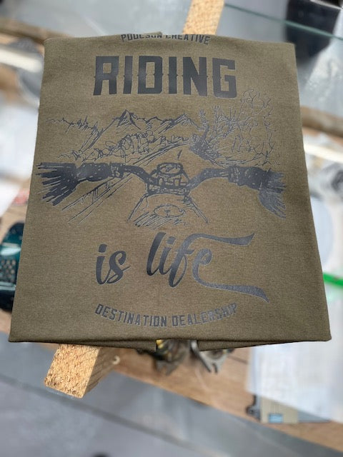 Poulson Creative - Riding Is Life T-Shirt - 3 colours