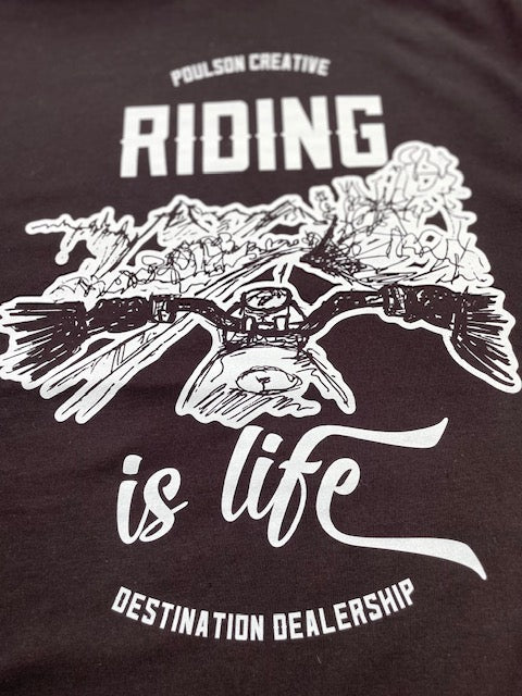 Poulson Creative - Riding Is Life T-Shirt - 3 colours