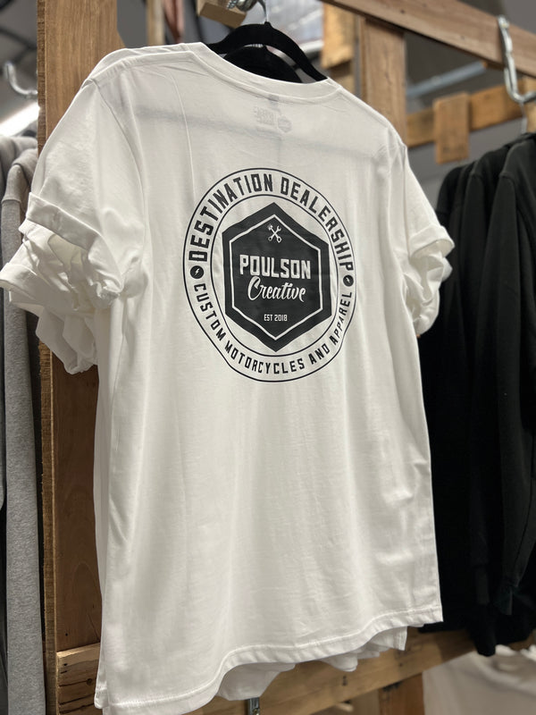 Poulson Creative - Shop T-Shirt  -  White