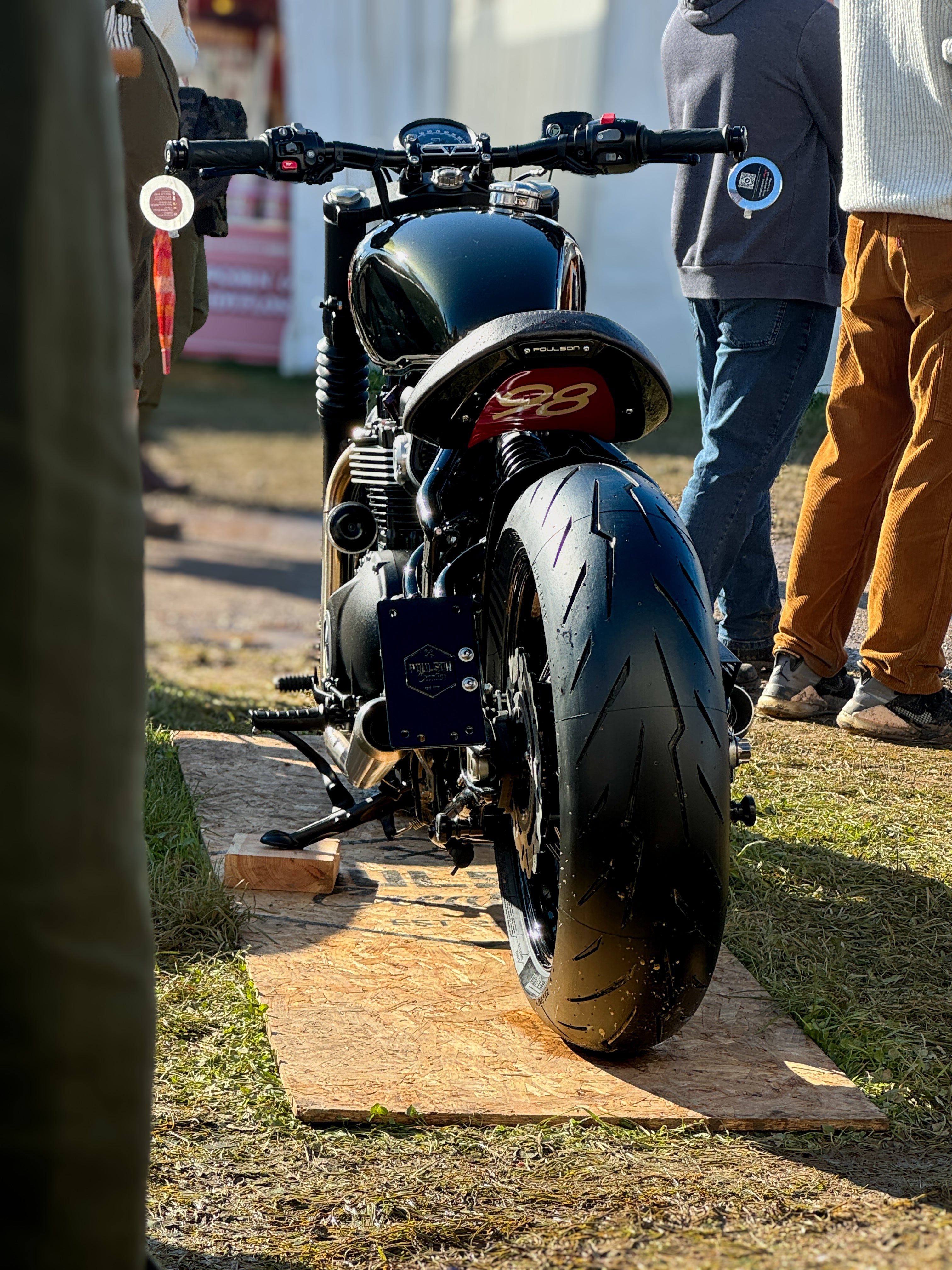 Triumph Bobber - 'The British Bobber' Full wide wheel custom