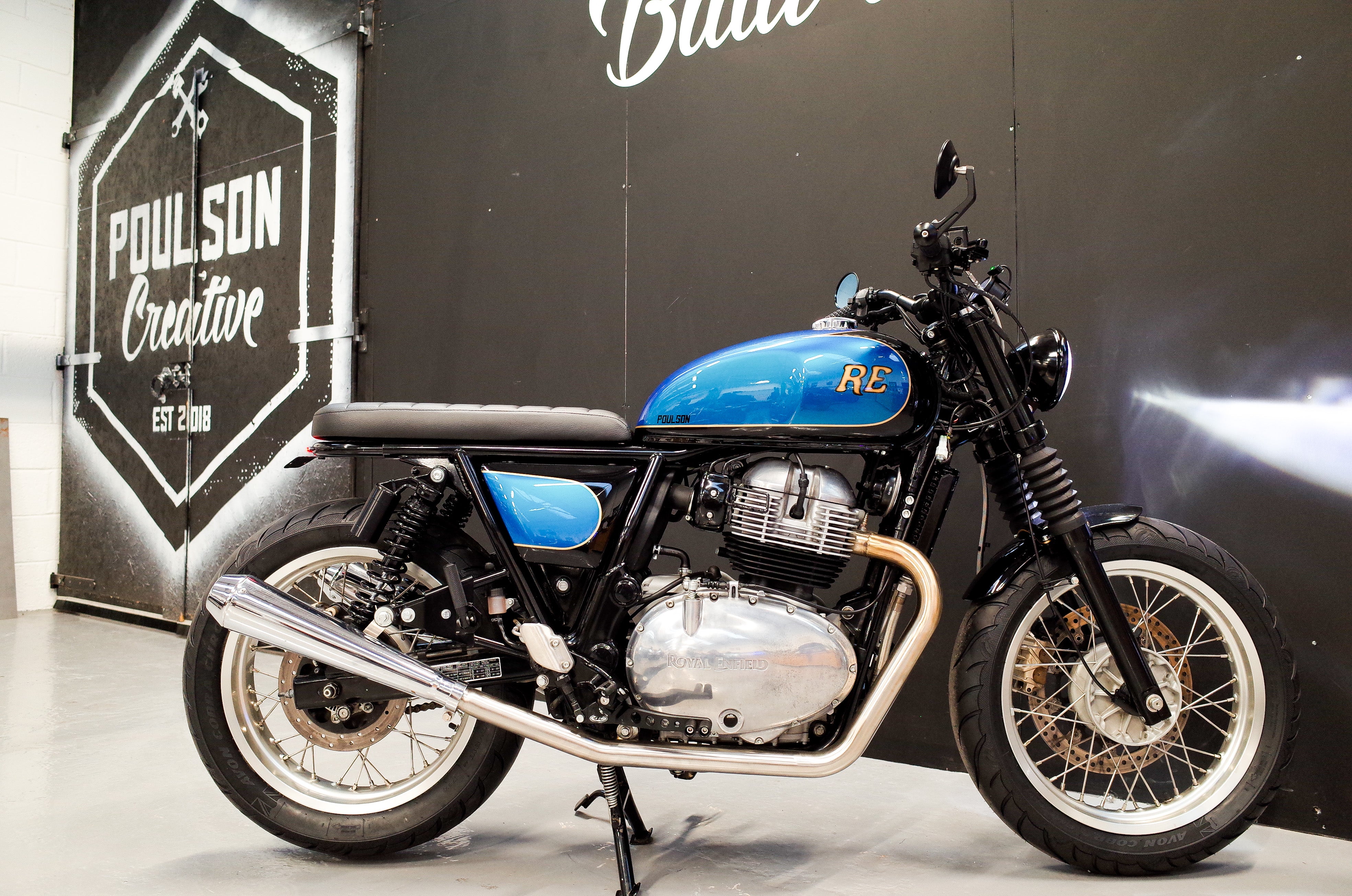Royal Enfield Interceptor Brat Tracker
