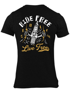 CRULE - Ride Free Sparky Tee - Black