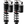 YSS Rear full adjustable shocks - BSA, Triumph