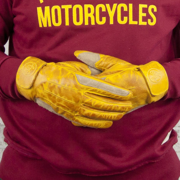 Age of Glory - Rover Leather CE Gloves Waxed Yellow