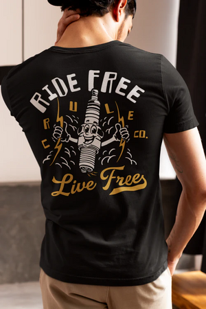 CRULE - Ride Free Sparky Tee - Black