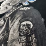 DEAD BRAVE - Punked Skull T-Shirt, Black