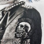 DEAD BRAVE - Punked Skull T-Shirt, White