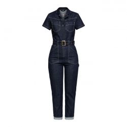 QUEEN KEROSIN MOTORWAY RIDERS DENIM OVERALL DARK BLUE - L