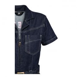 QUEEN KEROSIN MOTORWAY RIDERS DENIM OVERALL DARK BLUE - L