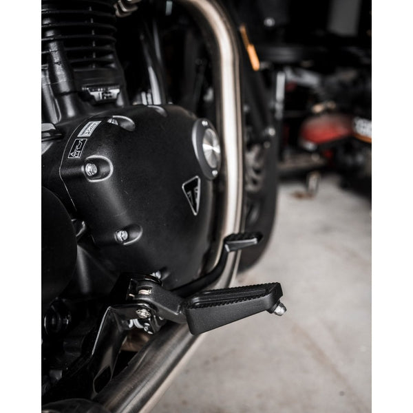 Motone Ranger Foot Pegs - Rider Set - Bobber - BLACK