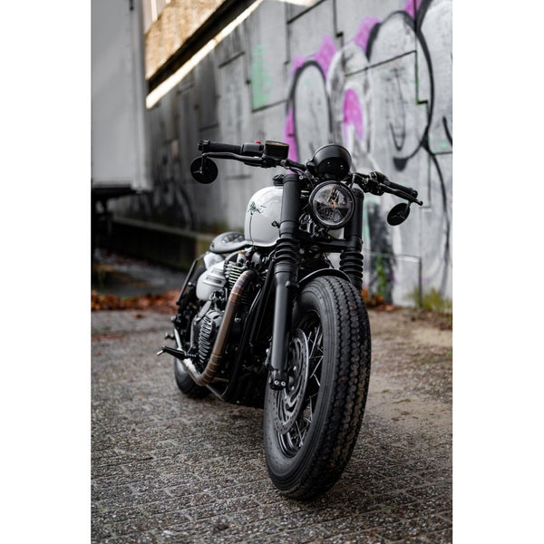 Motone The SPATZ - 47mm Fork Shrouds Triumph Bobber/Speedmaster Integrated Indicator Mounts