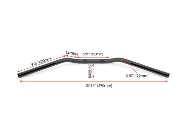 Black Drag Handlebars