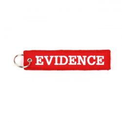 EVIDENCE KEYCHAIN RED
