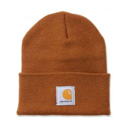 CARHARTT RIB KNIT BEANIE WATCH, CARHARTT BROWN