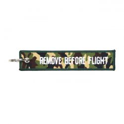 KEY RING REMOVE BEFORE FLIGHT RED, CAMOUFLAGE OR PINK