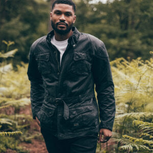 Herald - Milton Wax Cotton Jacket – Black