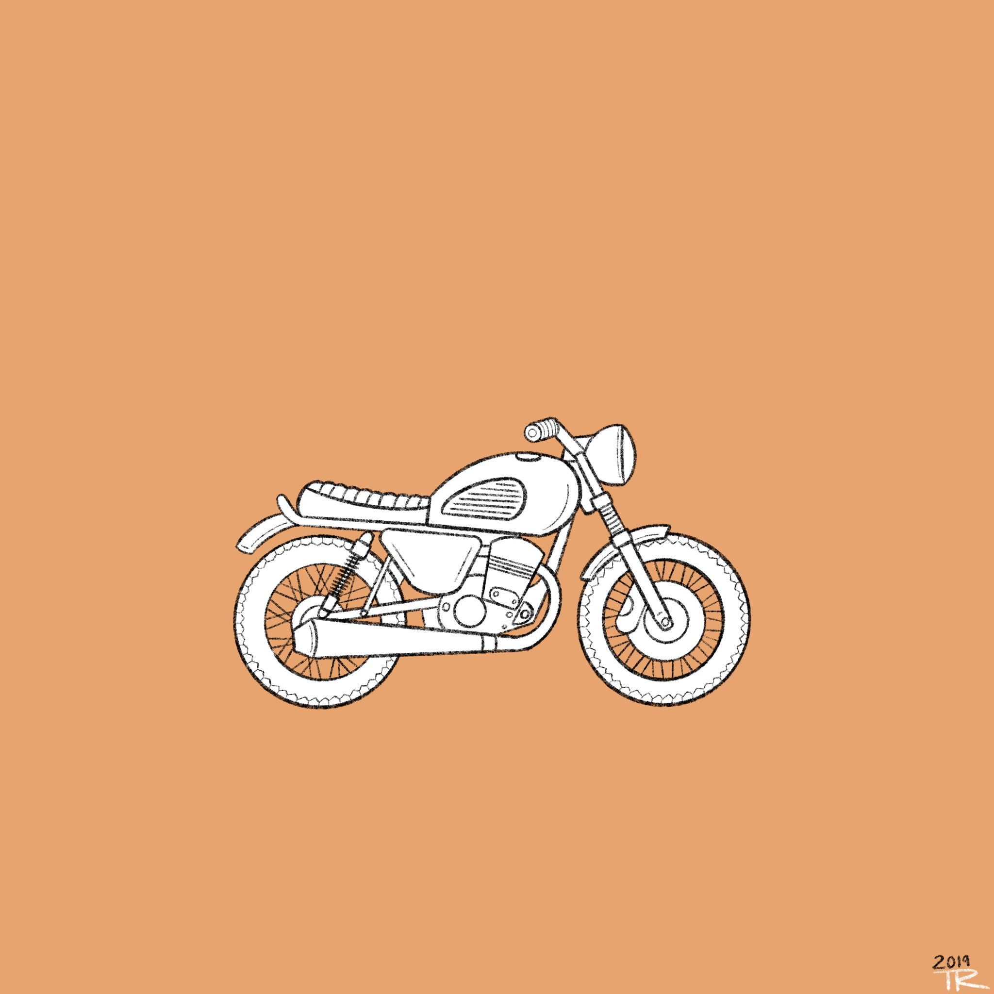 Mutt Motorcycle - Artwork - CreatedByTom