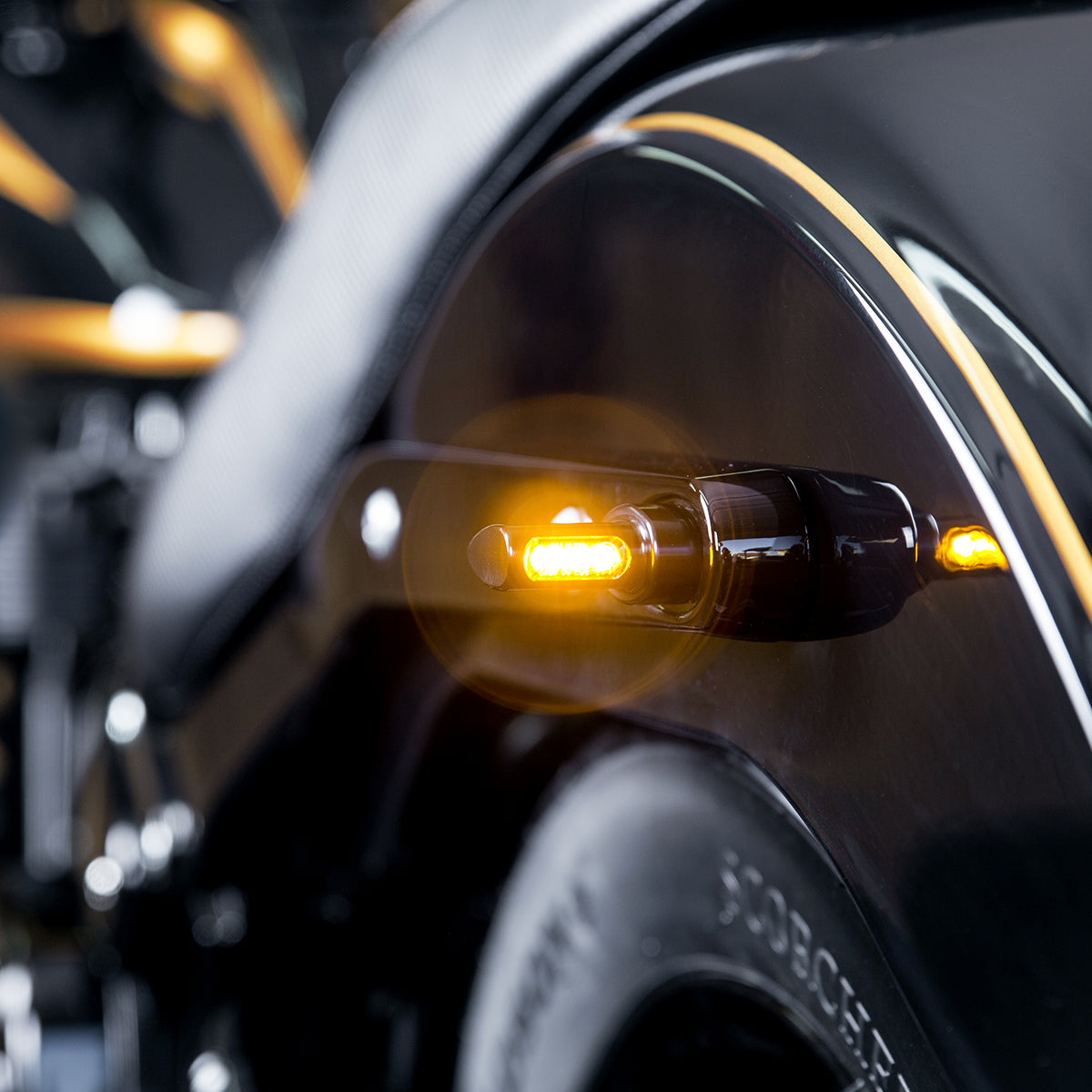 Hienz Micro Winglets Bikes Rear LED Indicators - Harley Davidson