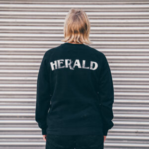 Herald Brand Logo Sweatshirt - Washed Black