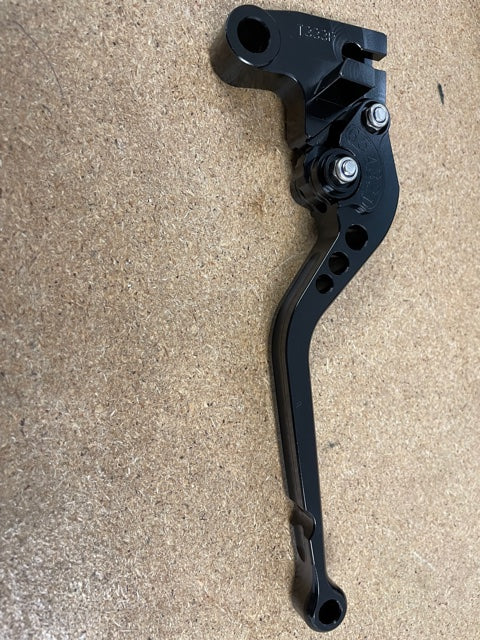 CNC Alloy Adjustable Front Brake & Clutch Long Lever Set in black Triumph Air-cooled Models