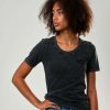 EUDOXIE - Vintage black embroidered T Shirt