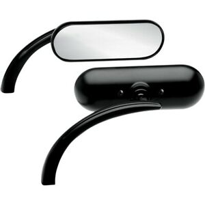 Arlen Ness Mini Oval Mirror Black